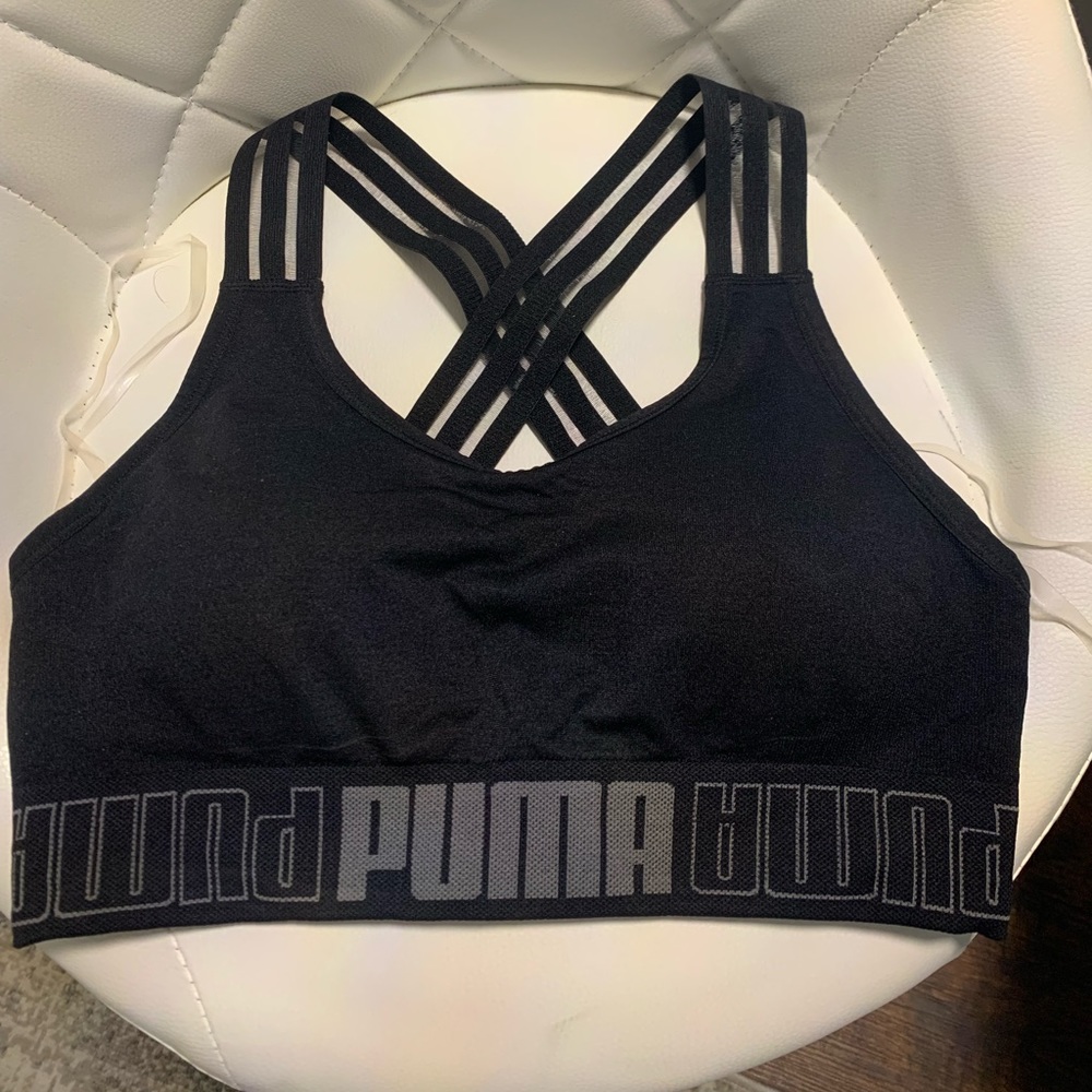 Puma Black Sports Bra